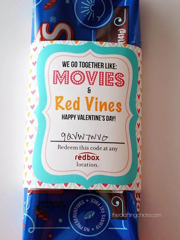 Valentine Redbox Wrappers - The Crafting Chicks